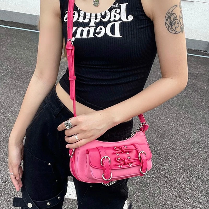 Xiuya Gothic Shoulder Bag Women Autumn Trendyol Y2k Moto Biker Messenger Bag Pink Babes Street Vintage Purse Bolso Mujer
Xiuya Gothic Shoulder Bag Women Autumn Trendyol Y2k Moto Biker Messenger Bag Pink Babes Street Vintage Purse Bolso Mujer