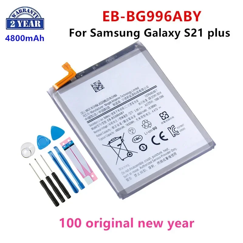 100% Orginal EB-BG996ABY 4800mAh Replacement Battery For Samsung Galaxy S21 Plus S21+ G996 5G Mobile Phone Batteries +Tools
100% Orginal EB-BG996ABY 4800mAh Replacement Battery For Samsung Galaxy S21 Plus S21+ G996 5G Mobile Phone Batteries +Tools