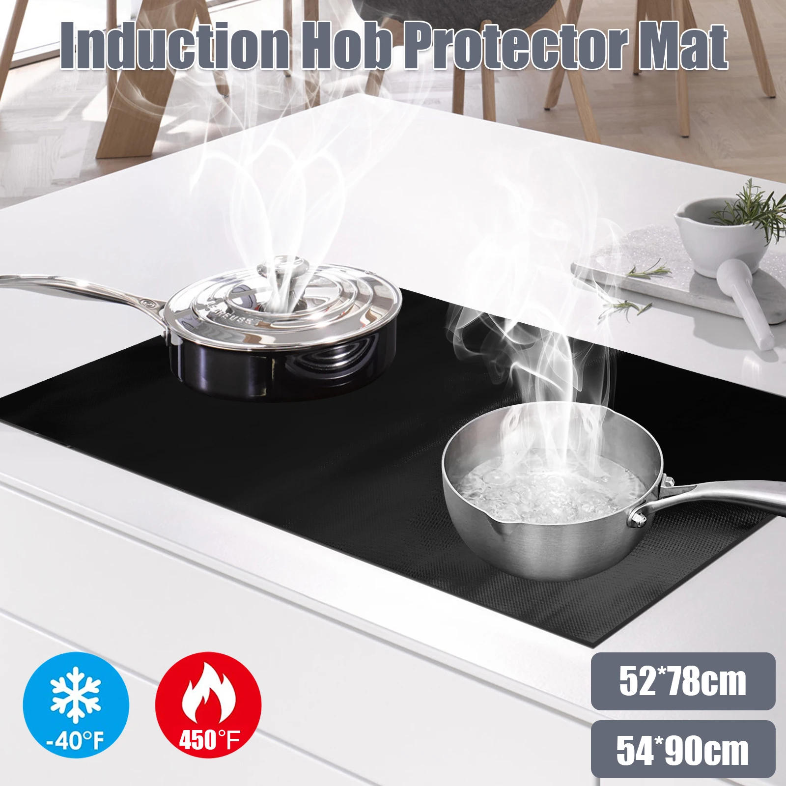 

Induction Cooker Cover Silicone Induction Cooker Mat Large Nonstick Electric Stove Cover Mat Multipurpose Stove Top Cover Pad