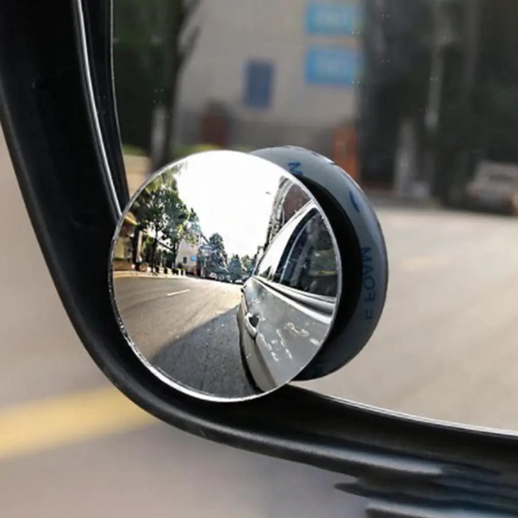 

Автомобильное Зеркало для слепых зон, 360 градусов, широкоугольное круглое выпуклое зеркало, маленькое круглое боковое зеркало заднего вида для парковки слепых зон