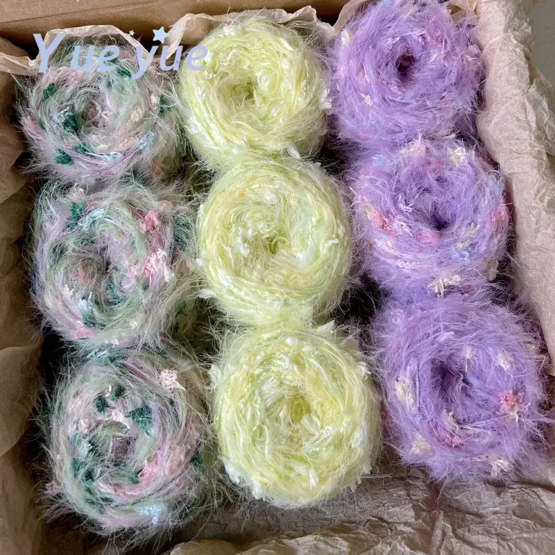 Mixed White Yarn for DIY Crochet Apricot Hook Needle Knitting Velvet Yarn Soft Mohair Yarn Wool Multi-strand 9pc=450g/Bag
Mixed White Yarn for DIY Crochet Apricot Hook Needle Knitting Velvet Yarn Soft Mohair Yarn Wool Multi-strand 9pc=450g/Bag