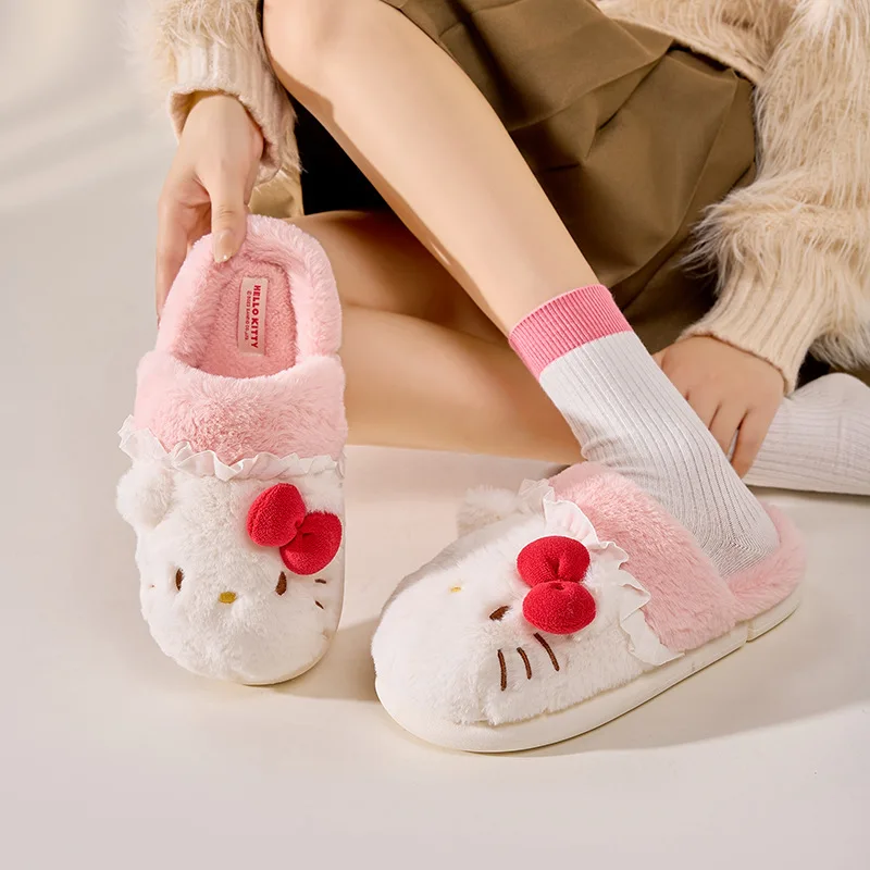 Хлопковые тапочки Hello Kittys Sanrioed Kawaii Kuromi My Melody аниме мультфильм Cinnamoroll осень-зима сохраняют искусственную кожу
Хлопковые тапочки Hello Kittys Sanrioed Kawaii Kuromi My Melody аниме мультфильм Cinnamoroll осень-зима сохраняют искусственную кожу