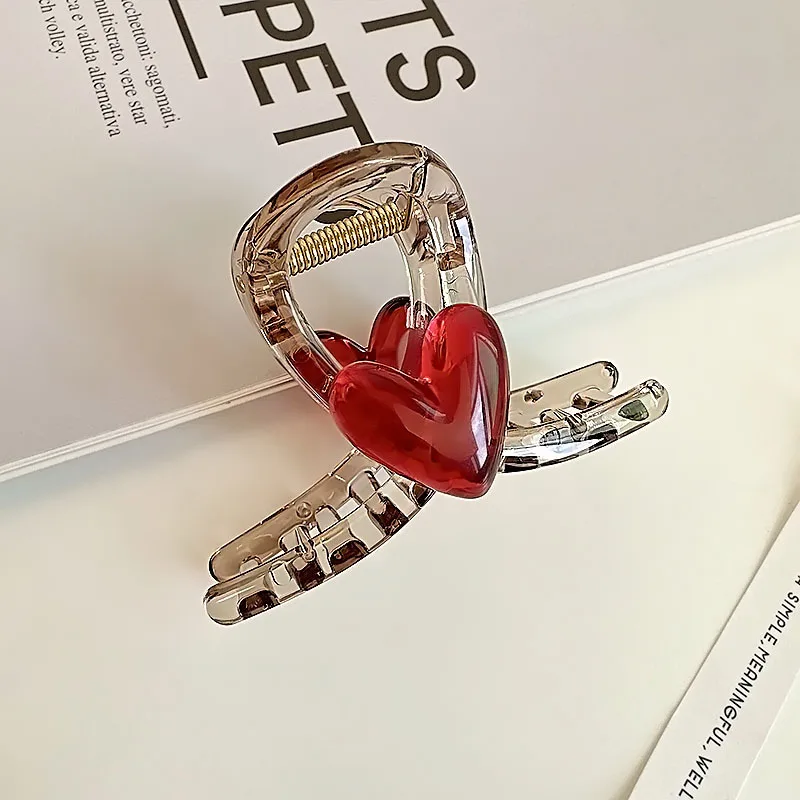 Acrylic Heart Hair Claw Clip Clamp for Women Girl Korean Handmade Fashion Head Accessories Mujer Wholesale
Acrylic Heart Hair Claw Clip Clamp for Women Girl Korean Handmade Fashion Head Accessories Mujer Wholesale