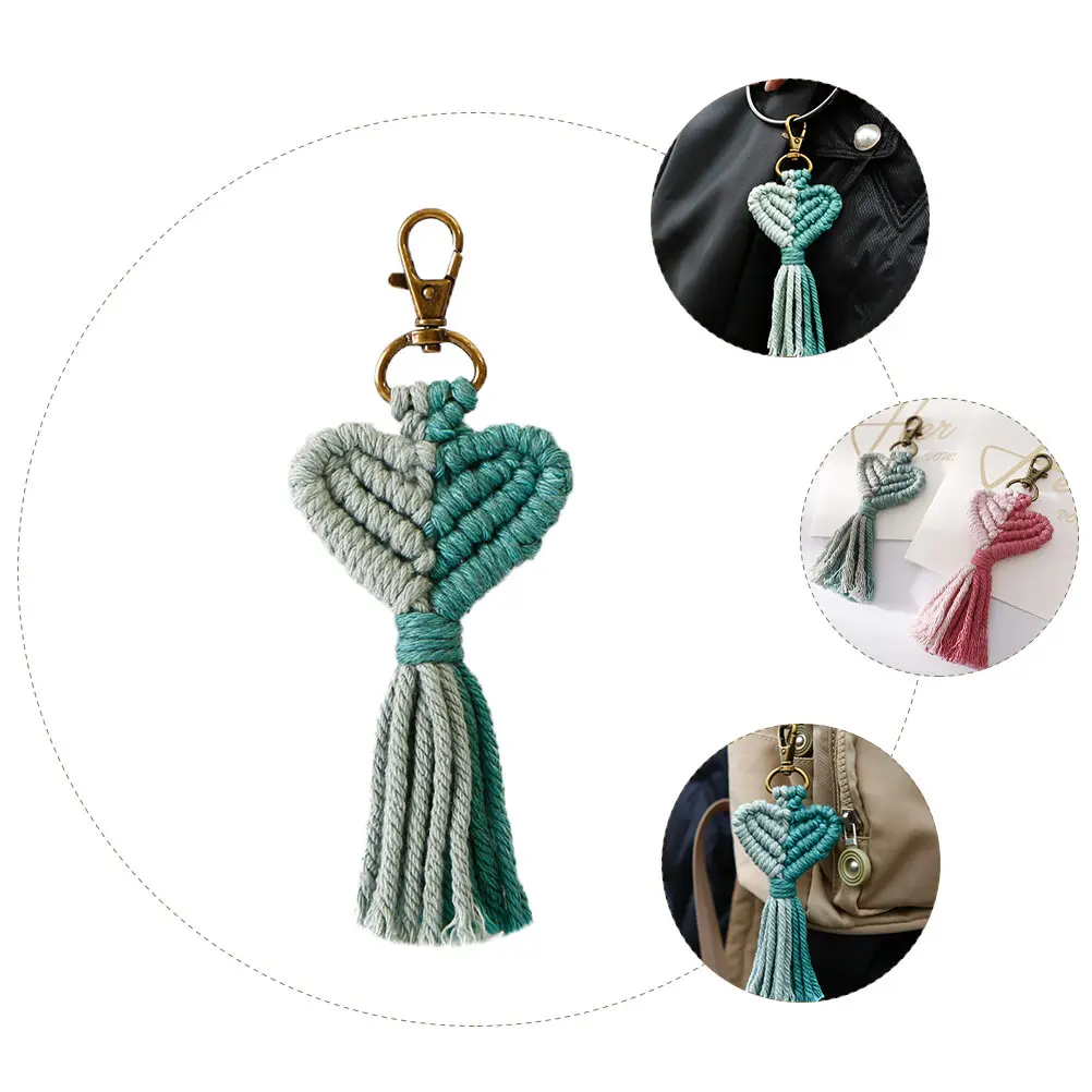 Knitted Heart Couple Keychain - Handwoven Love Charm 1 S6a858fa2507e481a9aba085b96af1670r