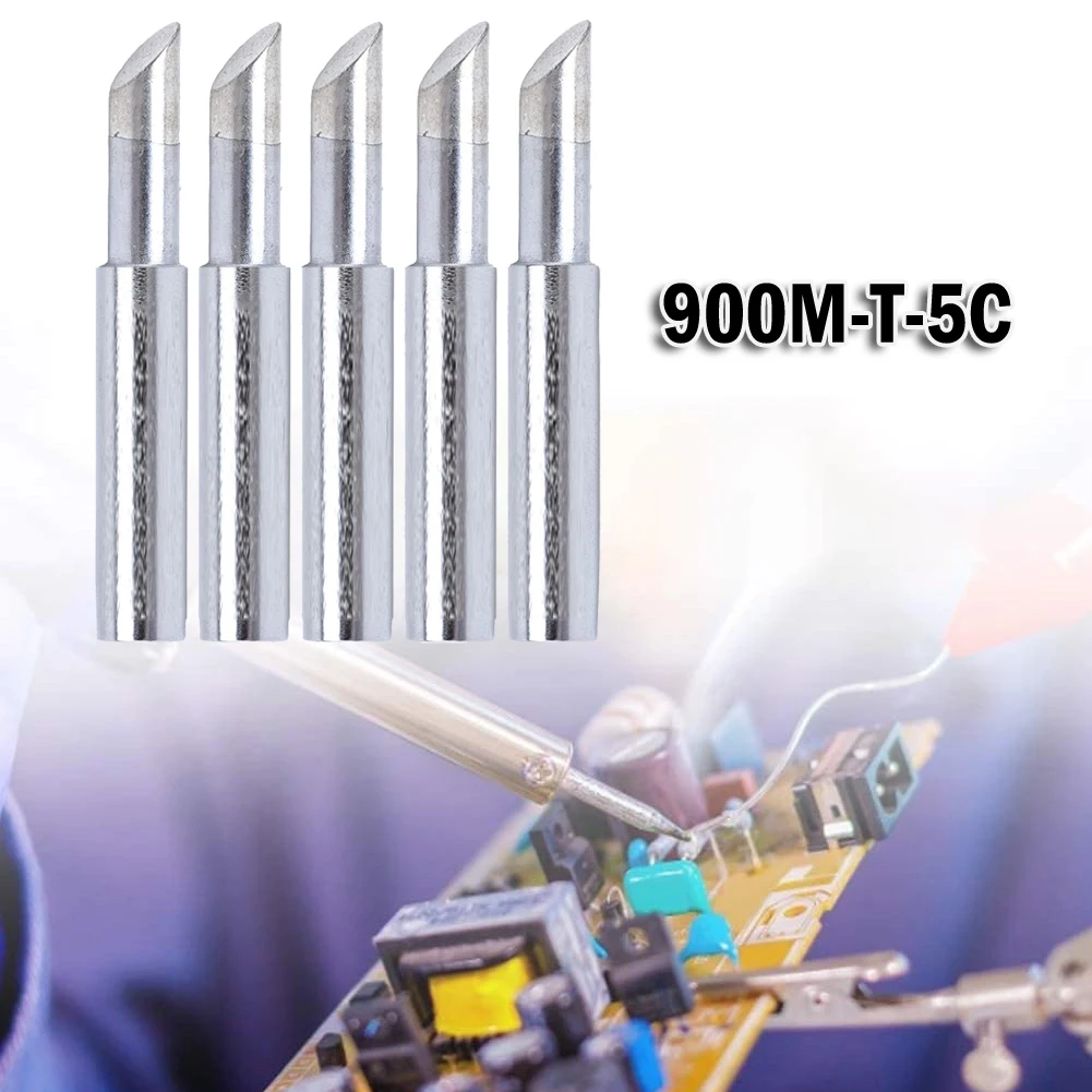 5pcs 900M-T-5C Soldering Iron Tips Pure Copper Welding Tip Head For 936 Soldering Tools Silver Lower Temperature
5pcs 900M-T-5C Soldering Iron Tips Pure Copper Welding Tip Head For 936 Soldering Tools Silver Lower Temperature