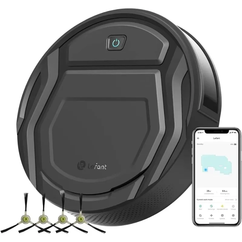 

Lefant Robot Vacuum Cleaner with 2200Pa Powerful Suction,120 Mins,Tangle-Free,WiFi/Alexa/APP/Bluetooth