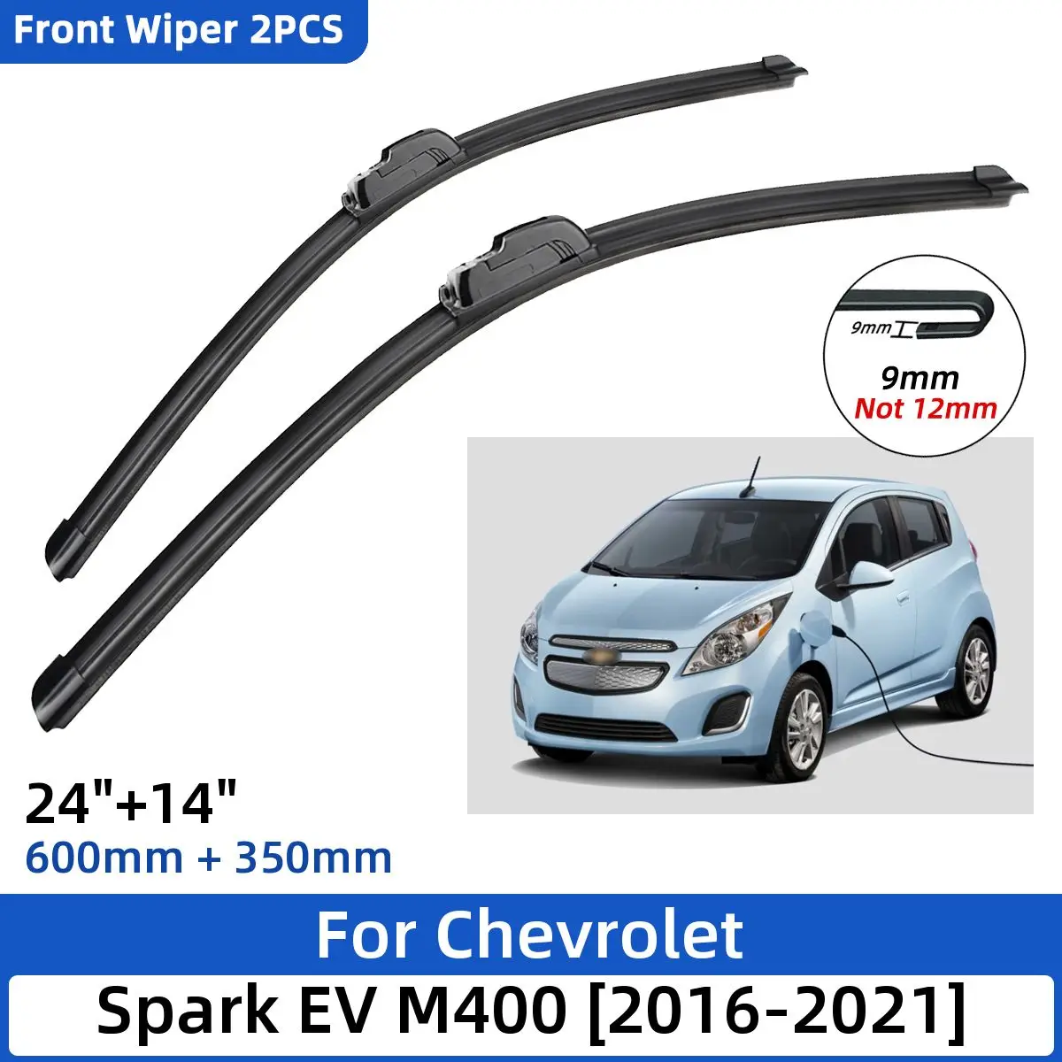 Щетки стеклоочистителя для Chevrolet Spark EV M400 2016-2021 24 дюйма + 14 дюймов, 2 шт.
Щетки стеклоочистителя для Chevrolet Spark EV M400 2016-2021 24 дюйма + 14 дюймов, 2 шт.