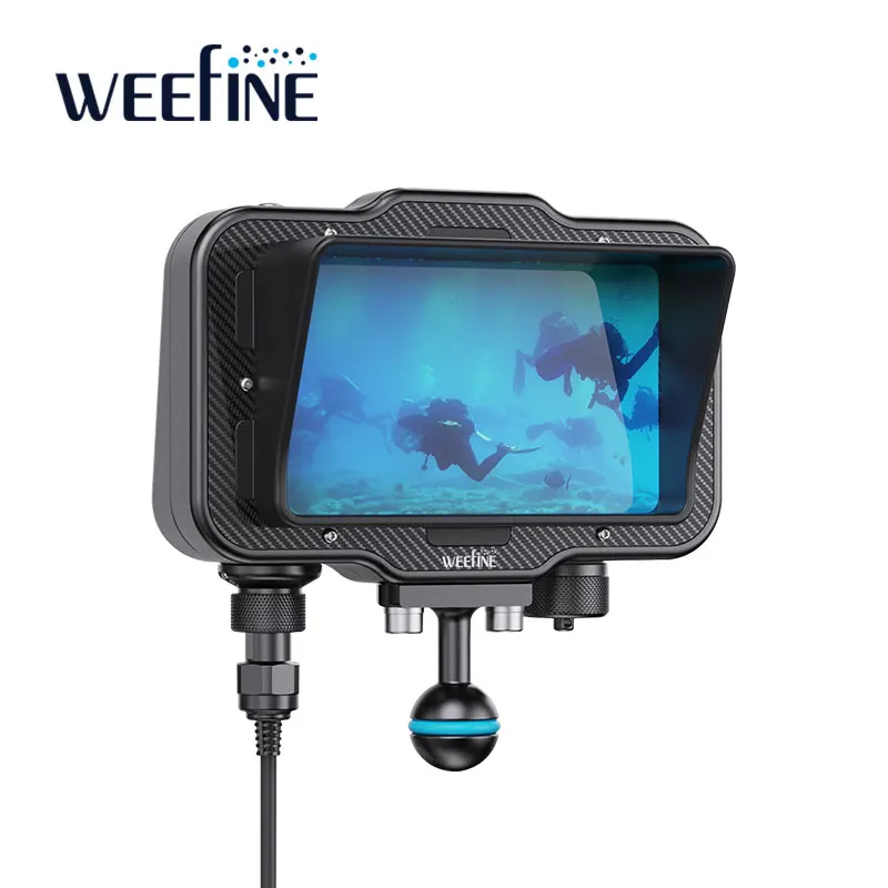 WEEFINE WED-5 Underwater HD Monitor 5" Screen HDMI Support Underwater Photography Scuba Diving Aluminium 80M Waterproof Monitor
WEEFINE WED-5 Underwater HD Monitor 5" Screen HDMI Support Underwater Photography Scuba Diving Aluminium 80M Waterproof Monitor
