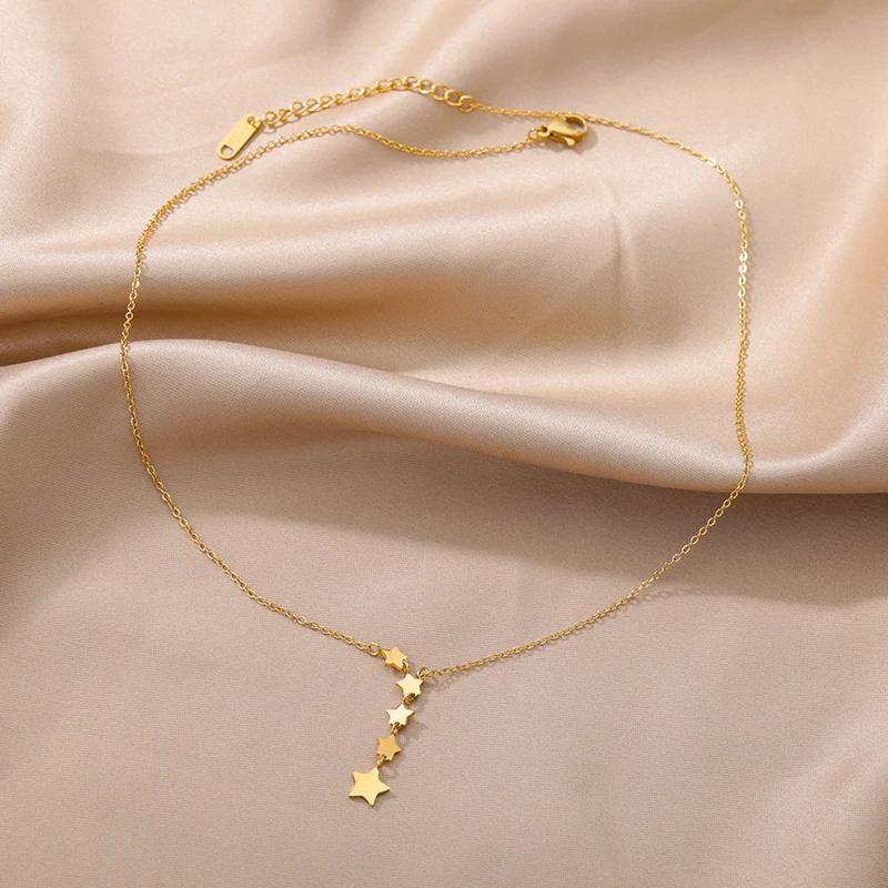 Stainless Steel Gold Color Multi-Layer Geometric Necklace For Women 2022 Trendy New Fashion Party Jewelry Collares Dropshipping Stainless Steel Gold Color Multi-Layer Geometric Necklace For Women 2022 Trendy New Fashion Party Jewelry Collares Dropshipping