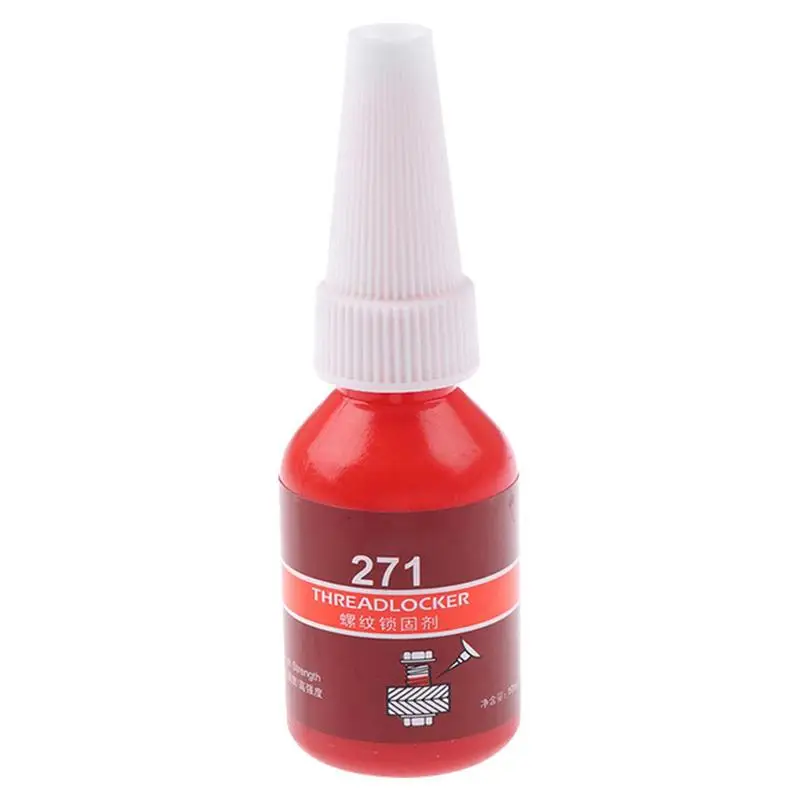 

Red Lock Tight High Strength Threadlocker Anaerobic Curing Metal Glue For Sealing Metal Bolts Nuts And Anti-Rust 10ml Screw Glue