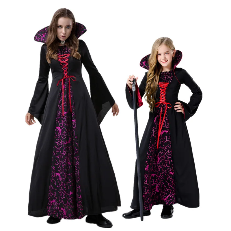 For Kids Adult Parent-child Dress Gothic Cosplay Vampire Demon Slayer Queen Witch Harajuku Halloween Costume Carnival Party
For Kids Adult Parent-child Dress Gothic Cosplay Vampire Demon Slayer Queen Witch Harajuku Halloween Costume Carnival Party