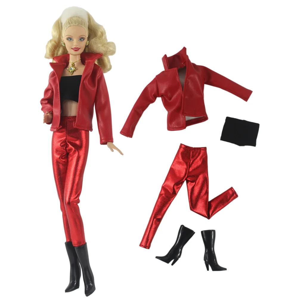 Outfit Leather Set for 30cm BJD Barbie Blyth 1/6 MH CD FR SD Kurhn Doll Clothes Figure Costume Toy Accessories
Outfit Leather Set for 30cm BJD Barbie Blyth 1/6 MH CD FR SD Kurhn Doll Clothes Figure Costume Toy Accessories