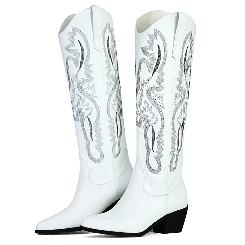 AOSPHIRAYLIAN 2023 Elegant Western Cowboy White Sewing Floral Boots For Women Retro Vintage Slip On Cowgirl Women's Shoes
AOSPHIRAYLIAN 2023 Elegant Western Cowboy White Sewing Floral Boots For Women Retro Vintage Slip On Cowgirl Women's Shoes