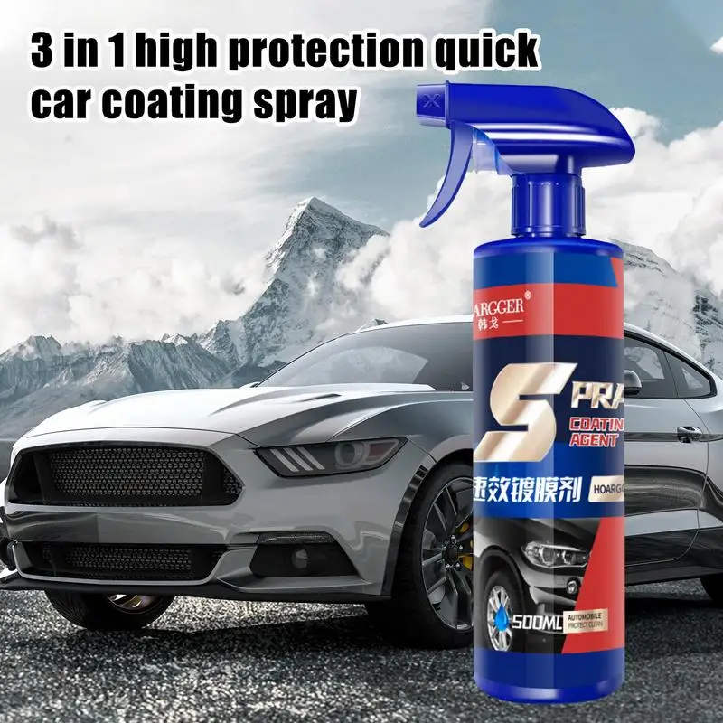 

500ml All Car Color Liquid Ceramic Coating Spray Quick Nano Coating Detail Spray Easily Repair Paint Scratches Water Spots Spray