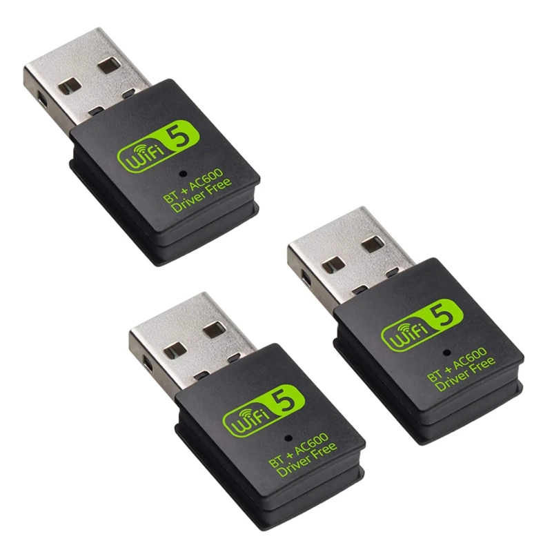 3x USB Wifi Bluetooth адаптер, 600 Мбит/с двухдиапазонный беспроводной сетевой внешний приемник, Wifi ключ для ПК/ноутбука/настольного компьютера
3x USB Wifi Bluetooth адаптер, 600 Мбит/с двухдиапазонный беспроводной сетевой внешний приемник, Wifi ключ для ПК/ноутбука/настольного компьютера