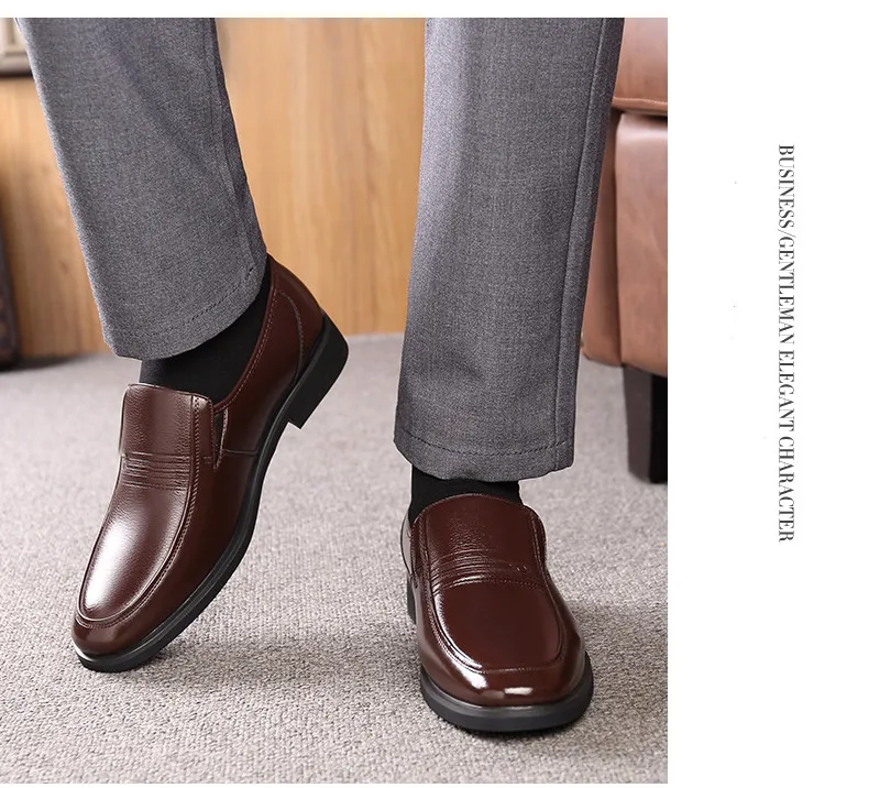 STRONGSHEN Italian Men Leather Shoes Warm Height Increase 6CM Loafers Dress Moccasins Breathable Slip on Driving Shoes Size 48 STRONGSHEN Italian Men Leather Shoes Warm Height Increase 6CM Loafers Dress Moccasins Breathable Slip on Driving Shoes Size 48