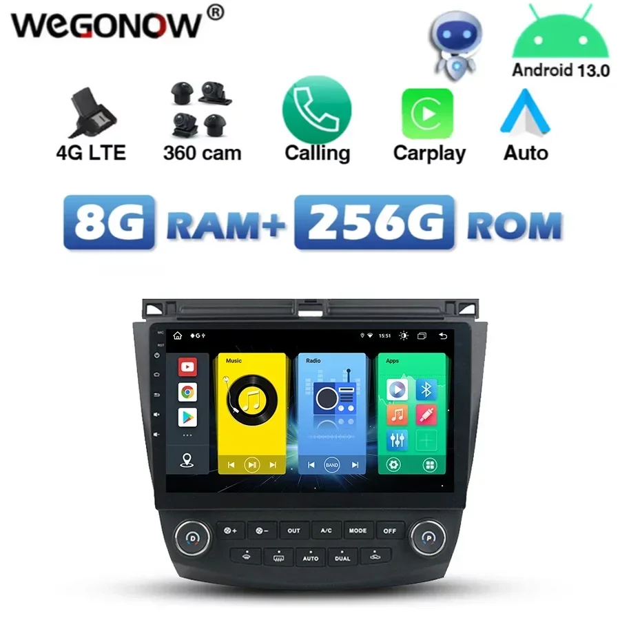 Автомобильный беспроводной DVD-плеер Carplay, 4G, SIM, Android 13,0, 8G + 256G, GPS, RDS, автомобильное радио, Wi-Fi, Bluetooth для Honda Accord 2003 - 2007
Автомобильный беспроводной DVD-плеер Carplay, 4G, SIM, Android 13,0, 8G + 256G, GPS, RDS, автомобильное радио, Wi-Fi, Bluetooth для Honda Accord 2003 - 2007