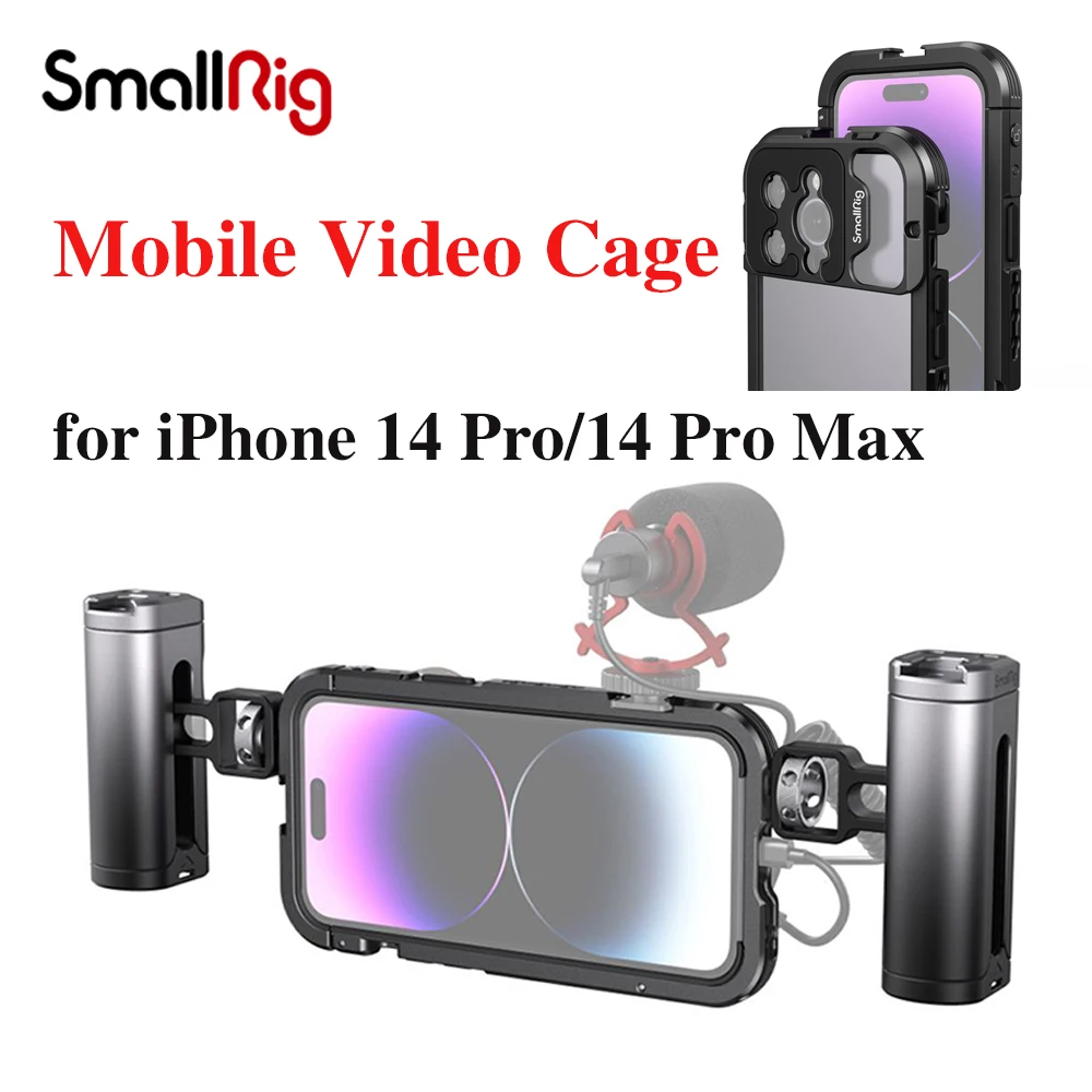 SmallRig Newest Mobile Phone Video Cage Kit for iPhone 14 Pro /14 Pro Max Case for Tiktolk Ins Facebook Shoot Video Photography
SmallRig Newest Mobile Phone Video Cage Kit for iPhone 14 Pro /14 Pro Max Case for Tiktolk Ins Facebook Shoot Video Photography
