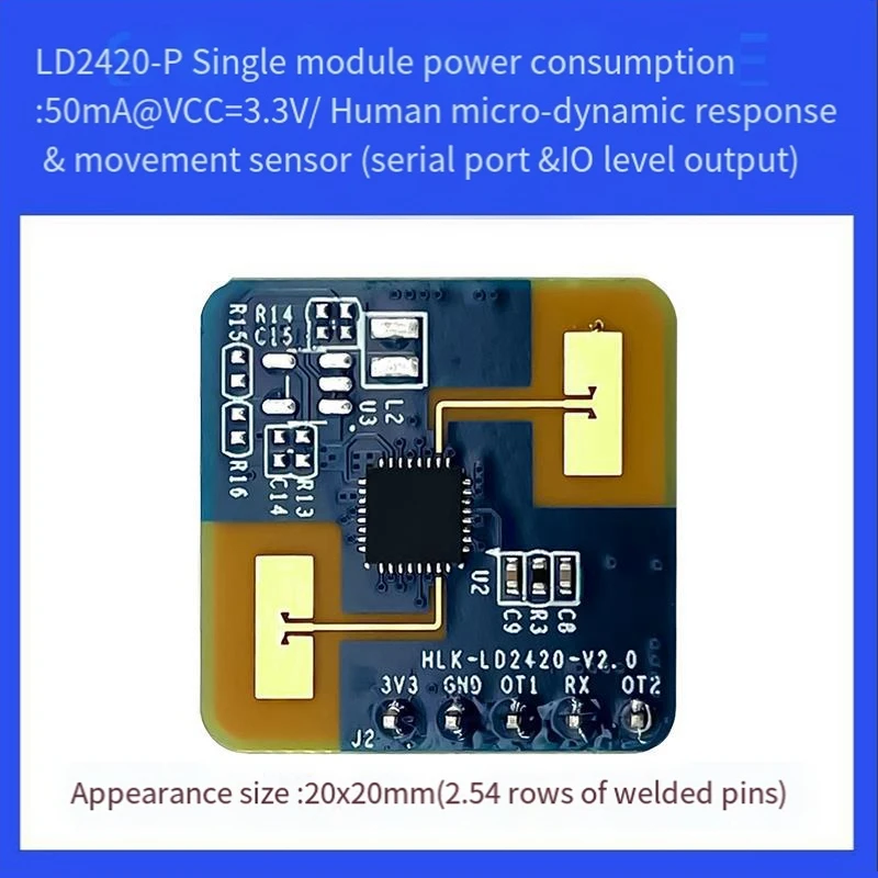 1 Piece 24G Mmwave LD2420 Human Presence Radar Sensor Motion Detection Module Induction Module Human Presence Radar Sensor
1 Piece 24G Mmwave LD2420 Human Presence Radar Sensor Motion Detection Module Induction Module Human Presence Radar Sensor