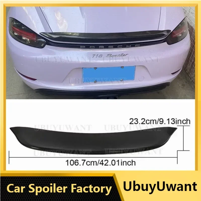 Real Carbon Fiber Rear Trunk Lip Wing Spoiler For Porsche 718 Boxster Base S Coupe & Cayman 16-22 Car Styling Rear Trunk Boot
Real Carbon Fiber Rear Trunk Lip Wing Spoiler For Porsche 718 Boxster Base S Coupe & Cayman 16-22 Car Styling Rear Trunk Boot