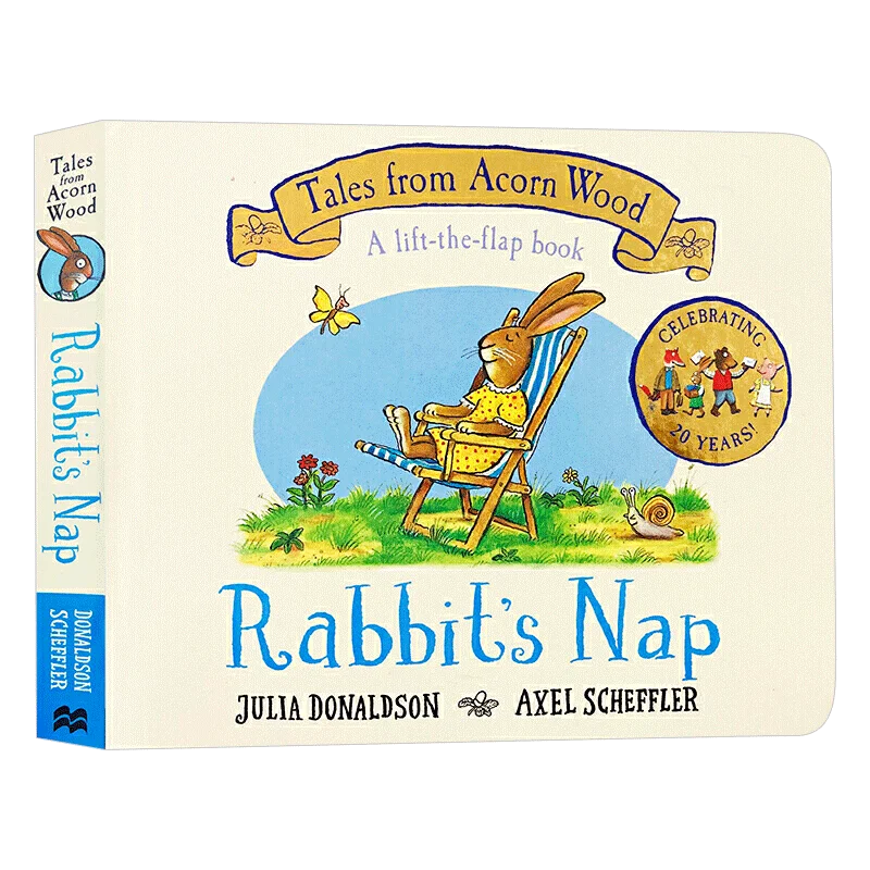 Джулия Дональдсон для сна в виде кролика 20 лет, детские книги для возраста 3, 4, 5, 6 лет, английские книжки с картинками, 9781529023527