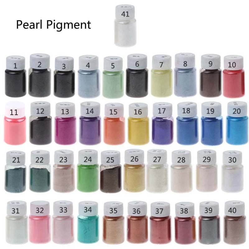 DIY Handmade Pearlescent Mica Powder Epoxy Resin Dye Pearl Resin Glue Pigments Material Crystal Mold Soap Making
DIY Handmade Pearlescent Mica Powder Epoxy Resin Dye Pearl Resin Glue Pigments Material Crystal Mold Soap Making
