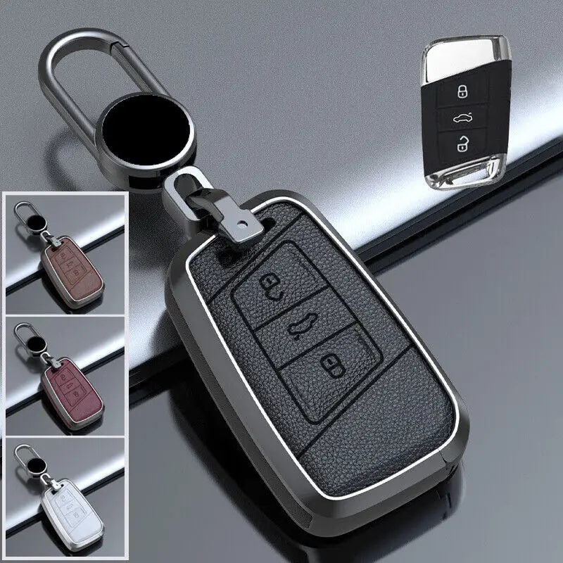 Zinc Alloy Leather Car Smart Remote Key Fob Case Cover For VW Passat B8 Jetta Skoda Superb Arteon Atlas Teramont Kodiaq 2015-20
Zinc Alloy Leather Car Smart Remote Key Fob Case Cover For VW Passat B8 Jetta Skoda Superb Arteon Atlas Teramont Kodiaq 2015-20