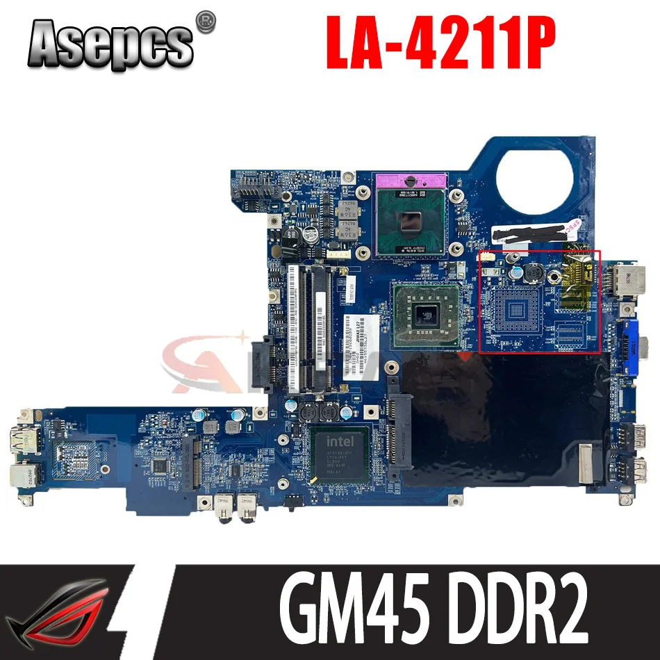 Материнская плата для ноутбука LENOVO Ideapad G430, материнская плата LA-4211P GM45 DDR2
Материнская плата для ноутбука LENOVO Ideapad G430, материнская плата LA-4211P GM45 DDR2