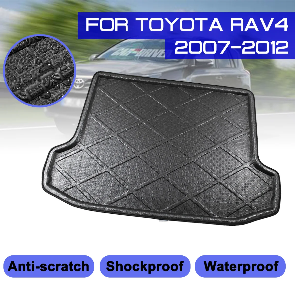 

Автомобильный напольный коврик, ковер, задний багажник, противогрязевой чехол для Toyota RAV4 2007 2008 2009 2010 2011 2012