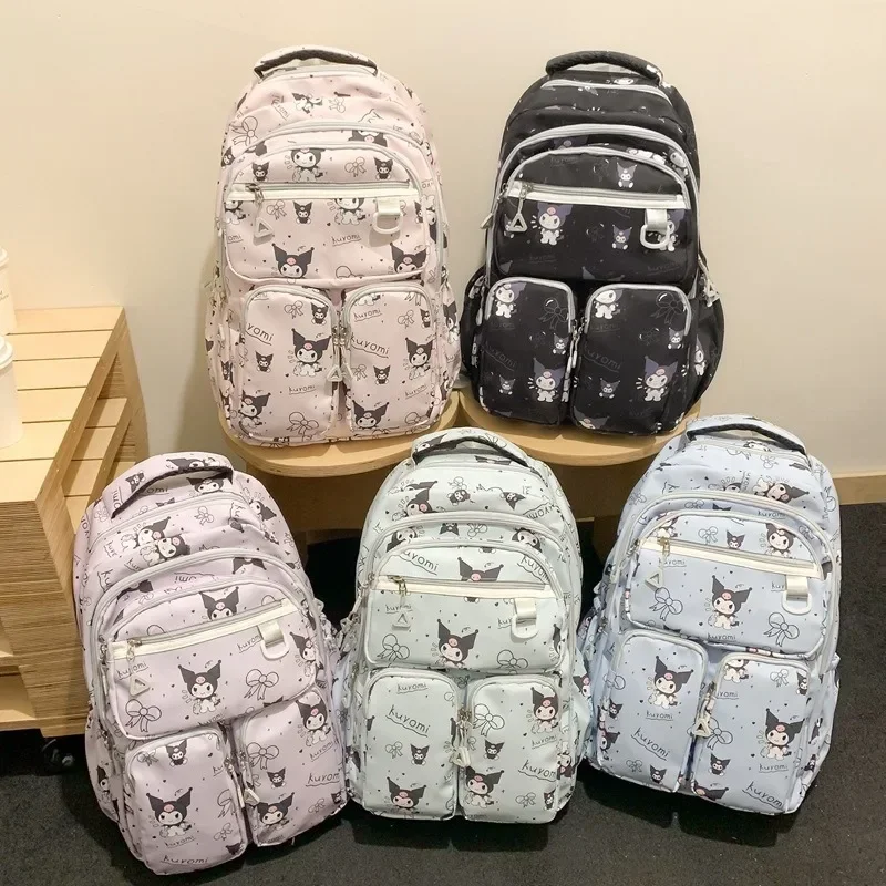 Kawaii Kuromi Backpack School Bag Sanrio Anime Girls Ins Fashion Cartoon Student Large Capacity Travel Backpack Christmas Gift 
Kawaii Kuromi Backpack School Bag Sanrio Anime Girls Ins Fashion Cartoon Student Large Capacity Travel Backpack Christmas Gift