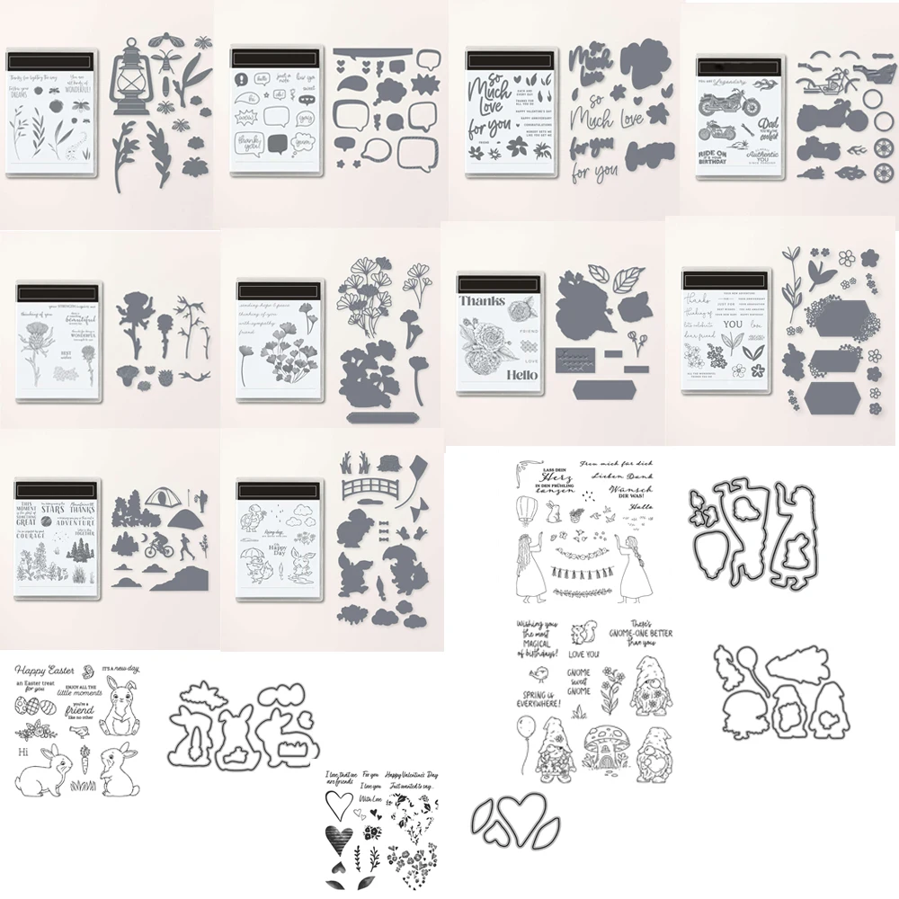 EN / DE 2023 Flower Leaf Letter Clear Stamps And Cutting Dies Sets for Diy Scrapbook Photo Album Decorative Card Making New
EN / DE 2023 Flower Leaf Letter Clear Stamps And Cutting Dies Sets for Diy Scrapbook Photo Album Decorative Card Making New