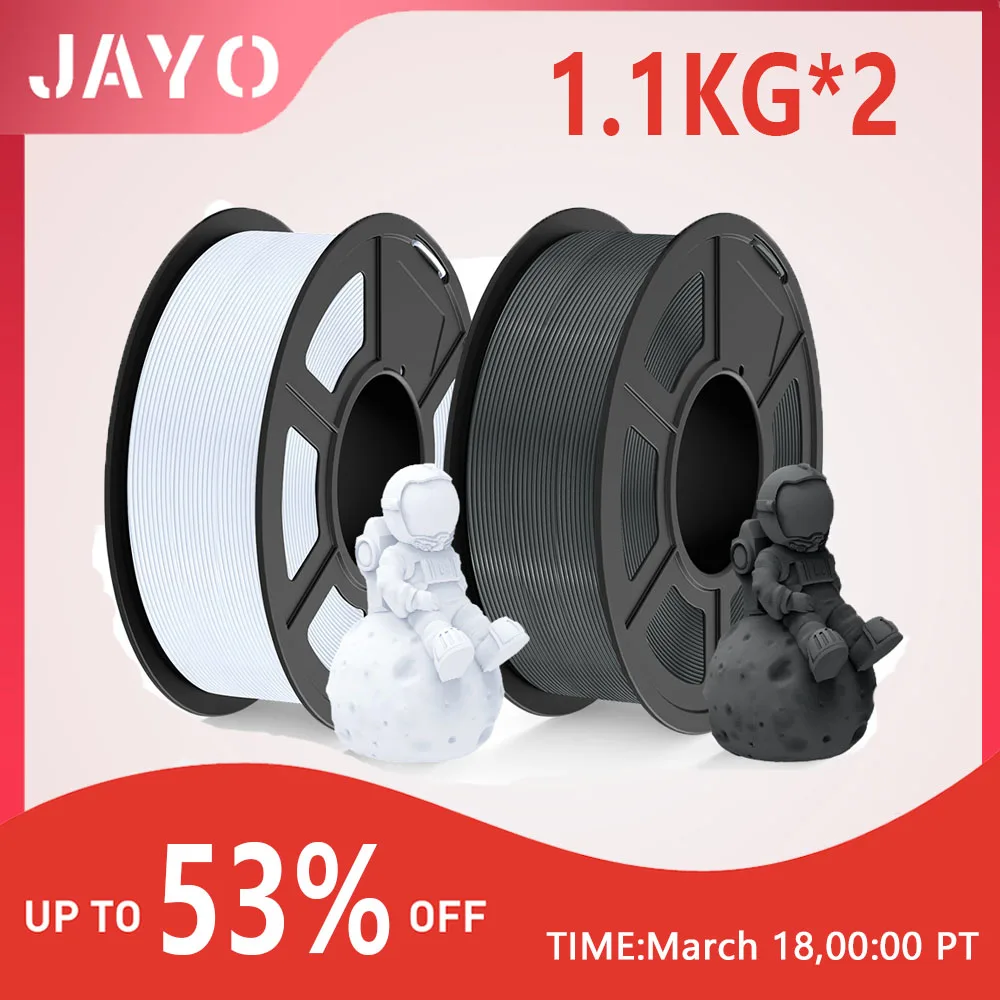 

JAYO PLA/PETG/PLA PLUS/высокоскоростная нить PLA 1,75 мм 1,1 кг/рулон 100% нетоксичные материалы для 3d-печати для 3D-принтера и 3d-ручки