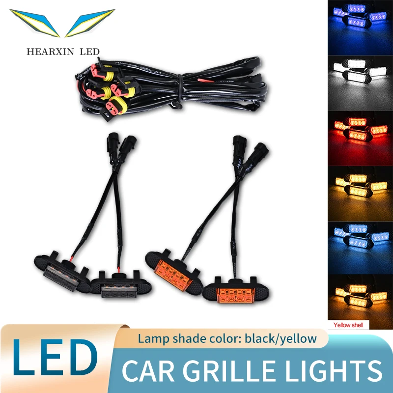 Hearxin LED Raptor-style Grille Light LED Grill Mount Assemblies Front Grille Running Lights for Off Road Trunk SUV Ford
Hearxin LED Raptor-style Grille Light LED Grill Mount Assemblies Front Grille Running Lights for Off Road Trunk SUV Ford