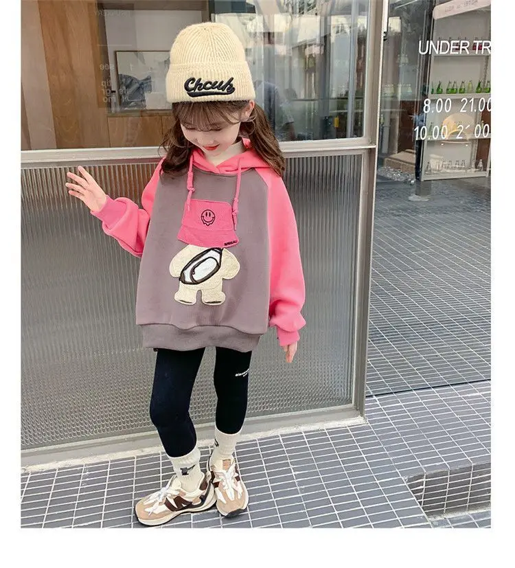 Girls plus velvet hoodie autumn and winter 2023 new foreign style children's winter clothes thickened bump color hooded girl top
Girls plus velvet hoodie autumn and winter 2023 new foreign style children's winter clothes thickened bump color hooded girl top