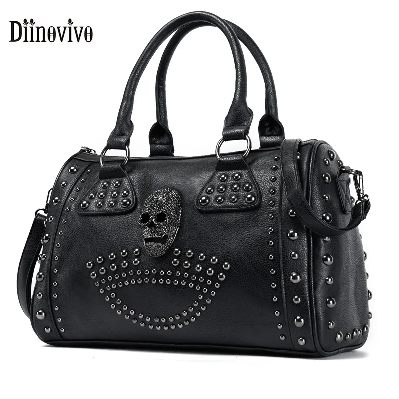 Diinovivo Luxury Skull Handbags Designer Women's Bag Tote 2023 Rivet Large Boston Bag Pu Leather Shoulder Crossbody Bag WHDV2215
Diinovivo Luxury Skull Handbags Designer Women's Bag Tote 2023 Rivet Large Boston Bag Pu Leather Shoulder Crossbody Bag WHDV2215
