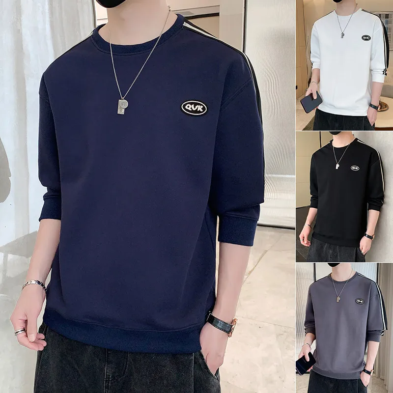 New High End Autumn Fashion Round Neck Men's Sweater With American Print Overlay Long Sleeve T-shirt Men's Bottom Top
New High End Autumn Fashion Round Neck Men's Sweater With American Print Overlay Long Sleeve T-shirt Men's Bottom Top