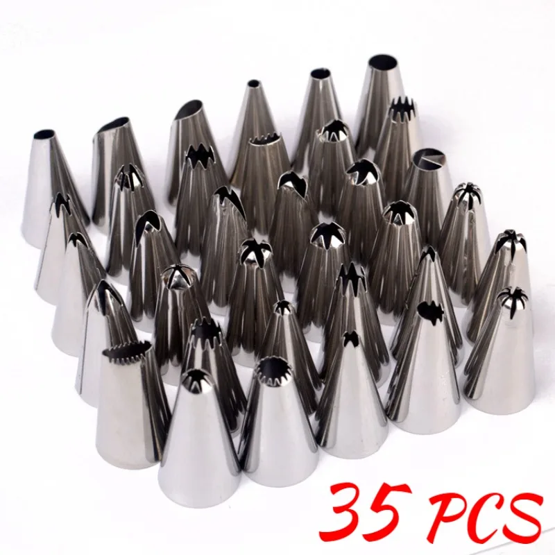 Nozzles Chocolate Cake Decorating Icing Piping Ice Cream Pastry Cookie Decoration Stainless Steel Dessert Cupcake DIY Decor Tool
Nozzles Chocolate Cake Decorating Icing Piping Ice Cream Pastry Cookie Decoration Stainless Steel Dessert Cupcake DIY Decor Tool