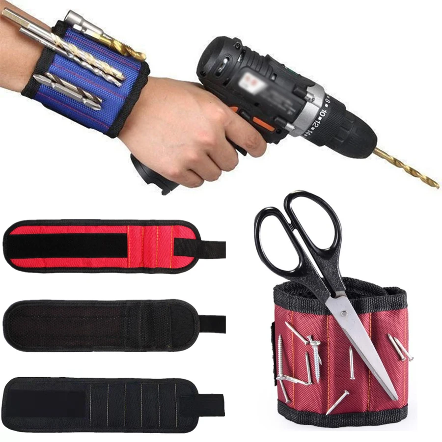 3/5 Rows Durable Magnetic Wristband Portable Magnetic Tool Bag For Screw Nail Nut Bolt Drill Bit Repair Kit Organizer Storage
3/5 Rows Durable Magnetic Wristband Portable Magnetic Tool Bag For Screw Nail Nut Bolt Drill Bit Repair Kit Organizer Storage