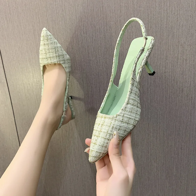 Women High-heeled Shoes with Slim Heel Back Flip Heel Pointed Sandal for Fashion Sandals Straps Women's High Heel Shoes
Women High-heeled Shoes with Slim Heel Back Flip Heel Pointed Sandal for Fashion Sandals Straps Women's High Heel Shoes