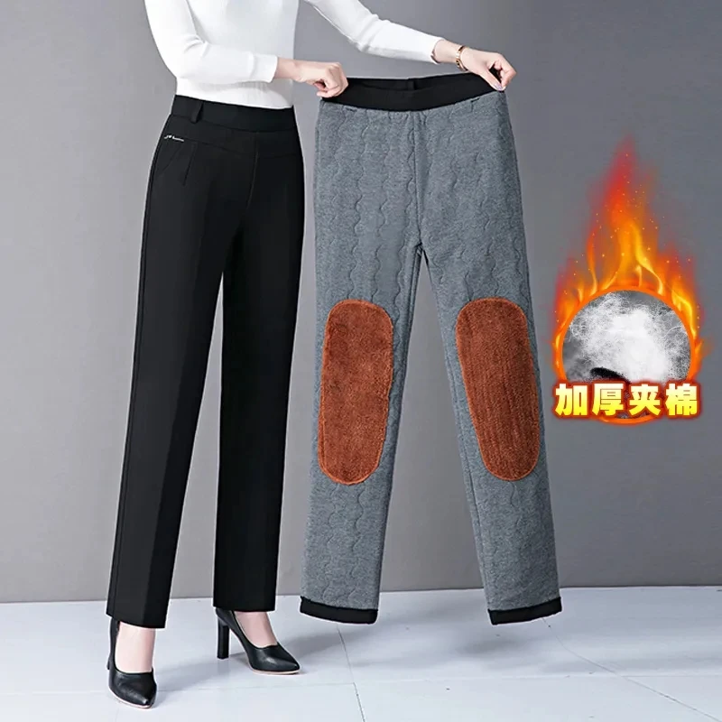 Plus Size 6XL Mother Thick Add Velvet sweatpants Casual Loose Warm Plus Velvet High Waist Straight pants Women elegant Trousers
Plus Size 6XL Mother Thick Add Velvet sweatpants Casual Loose Warm Plus Velvet High Waist Straight pants Women elegant Trousers