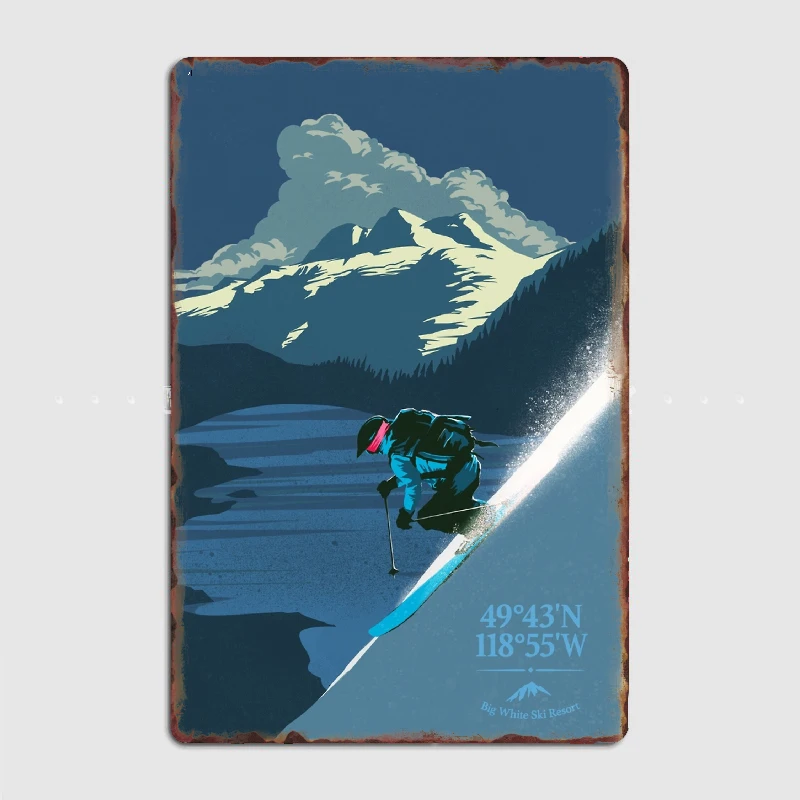 Retro Big White Ski Resort Poster Metal Print Mural Garage Decoration Club Party Vintage Tin Sign Poster Coffee Bar decoration
Retro Big White Ski Resort Poster Metal Print Mural Garage Decoration Club Party Vintage Tin Sign Poster Coffee Bar decoration