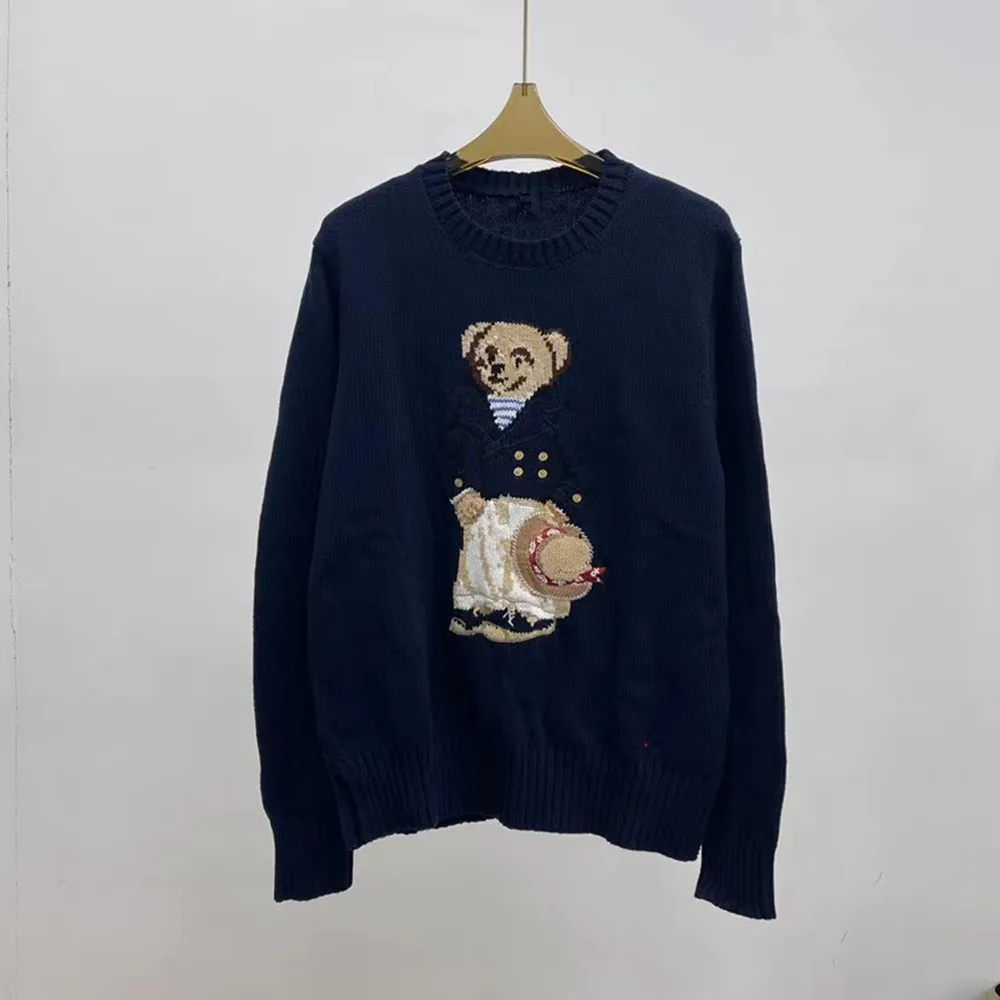 Свитер с мультипликационным мишкой RL Bear женская зимняя мужская одежда модный вязаный пуловер с длинным рукавом свитер 2022 новое шерстяное пальто
Свитер с мультипликационным мишкой RL Bear женская зимняя мужская одежда модный вязаный пуловер с длинным рукавом свитер 2022 новое шерстяное пальто