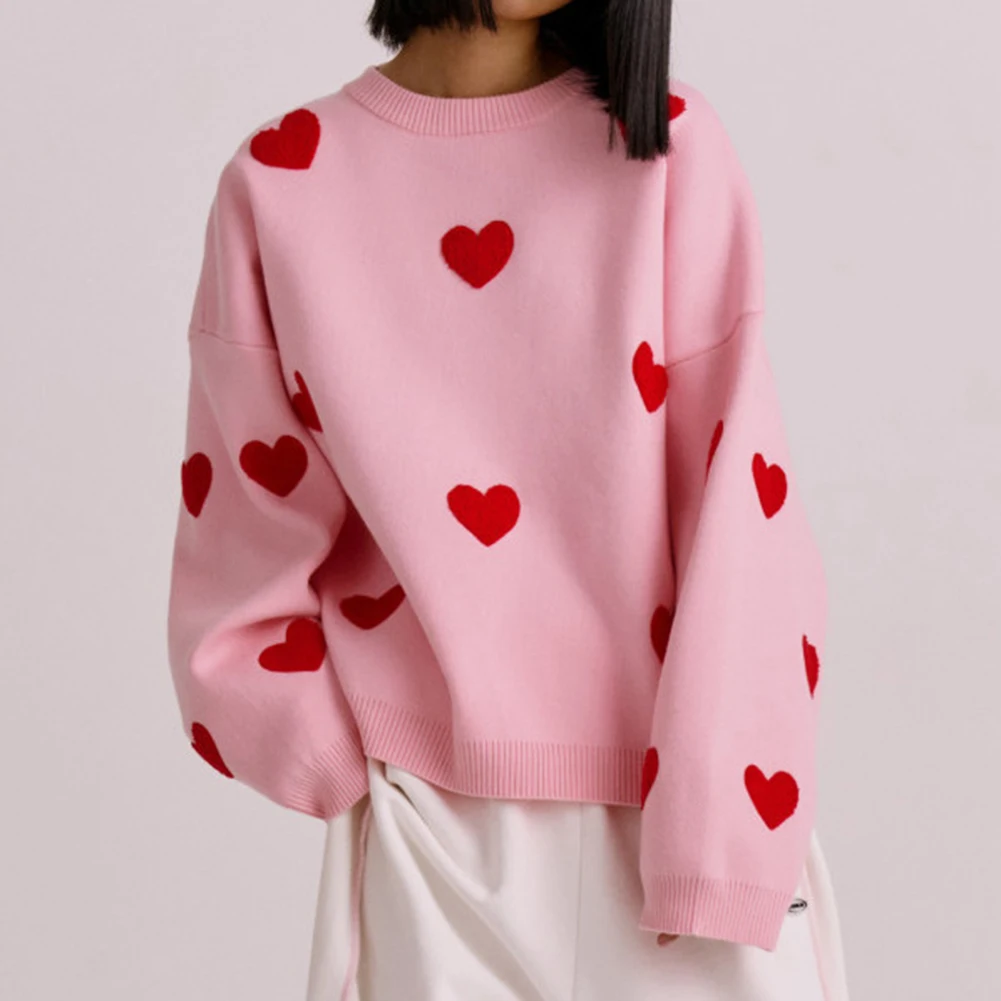 Autumn Women's Knitted Sweater Sweet Pattern Long Sleeve O-Neck Pullovers Jumper Daily Casual Sweater Women Tops
Autumn Women's Knitted Sweater Sweet Pattern Long Sleeve O-Neck Pullovers Jumper Daily Casual Sweater Women Tops