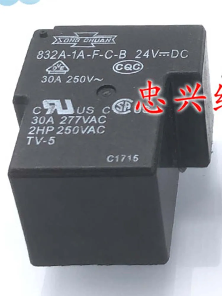 

24V Relay 832A-1A-F-C-B 24VDC 30A 4Pins