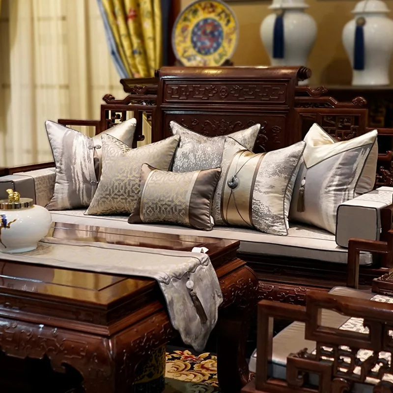 Modern Cushion Cover Chinese Style Sofa Pillow Hotel Living Room Spliced Waist Softness Cover Pillow
Modern Cushion Cover Chinese Style Sofa Pillow Hotel Living Room Spliced Waist Softness Cover Pillow