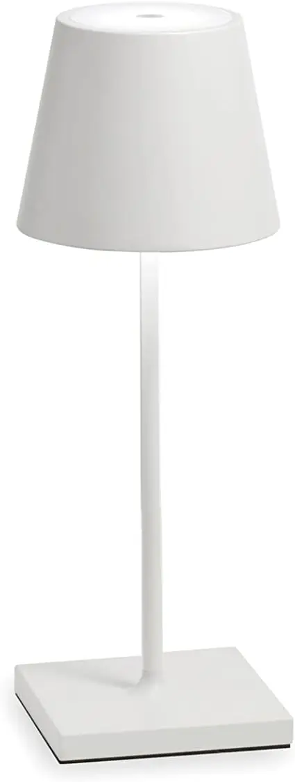 Pro Mini Table Lamp (Color White) in Aluminum, IP54 Protection, Indoor/Outdoor use, Contact Charging Base Included, 11\u201D, U
Pro Mini Table Lamp (Color White) in Aluminum, IP54 Protection, Indoor/Outdoor use, Contact Charging Base Included, 11\u201D, U