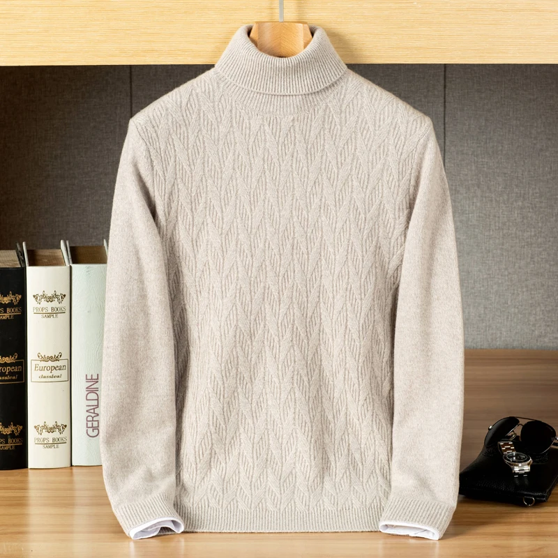 New Arrival Fashion Cashmere Sweater for Men and Young People, Solid Color High Neck Jacquard Knit High-end Plus Size S-4XL 5XL
New Arrival Fashion Cashmere Sweater for Men and Young People, Solid Color High Neck Jacquard Knit High-end Plus Size S-4XL 5XL