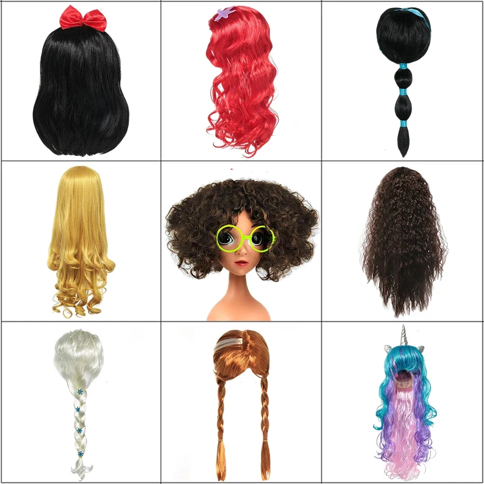 Princess Wigs Little Mermaid Red Wig Kids Elsa Anna Cosplay Dress Up Braid for Girls Halloween Party Role Playing Accessories 
Princess Wigs Little Mermaid Red Wig Kids Elsa Anna Cosplay Dress Up Braid for Girls Halloween Party Role Playing Accessories