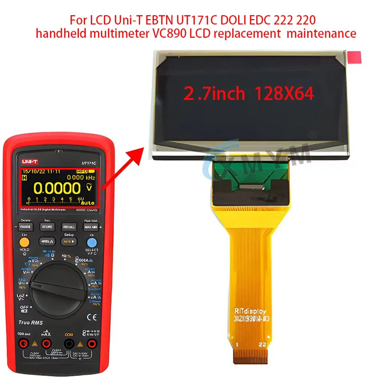 For LCD Uni-T EBTN UT171C DOLI EDC 222 220 handheld multimeter VC890 LCD replacement maintenance
For LCD Uni-T EBTN UT171C DOLI EDC 222 220 handheld multimeter VC890 LCD replacement maintenance