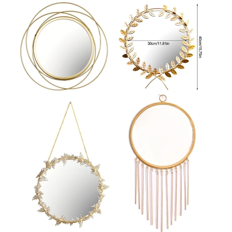 Nordic Ins Iron Art Dressing Mirror Round Wall Hanging Mirror Art Decoration Makeup Mirrors for Living Room Dressing Roo DXAF
Nordic Ins Iron Art Dressing Mirror Round Wall Hanging Mirror Art Decoration Makeup Mirrors for Living Room Dressing Roo DXAF